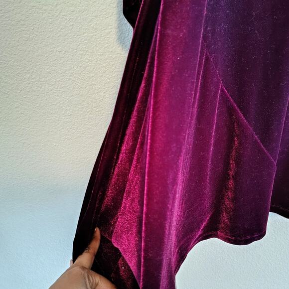 Soft Surroundings Women Plus Size 3x Velvet Cowl Neck Asymmetrical Hem Tunic Top - Picture 3 of 10